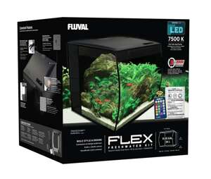 Fluval zestaw Flex Aquarium czarny 34L