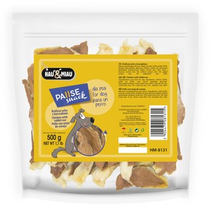 Hau&Miau królicze ucho z kurczakiem 500g