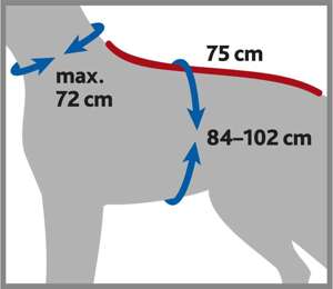 Trixie szlafrok dla psa, szary XL 75cm