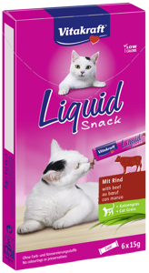 Vitakraft Cat Liquid Snack z Wołowiną 6x15g